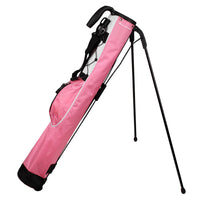 rose pink Orlimar Pitch 'N Putt Lightweight Stand Carry Bag with stand legs out