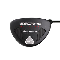 sole view of a right handed 37 degree black Orlimar Golf Escape Mallet Chipper