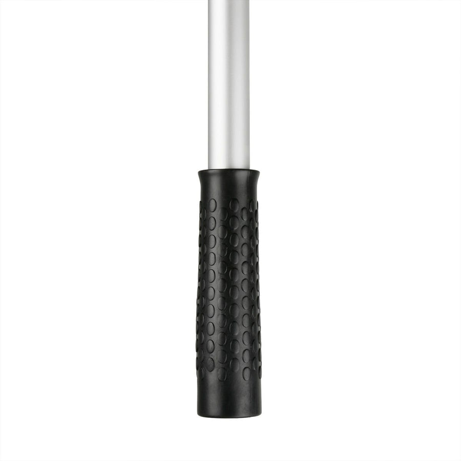 ergonomic black handle on the Orlimar Fluorescent Head Golf Ball Retriever