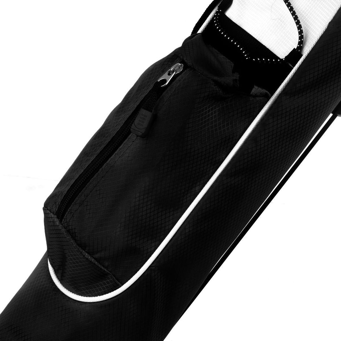 zippered accessories pocket on a black Orlimar Pitch &