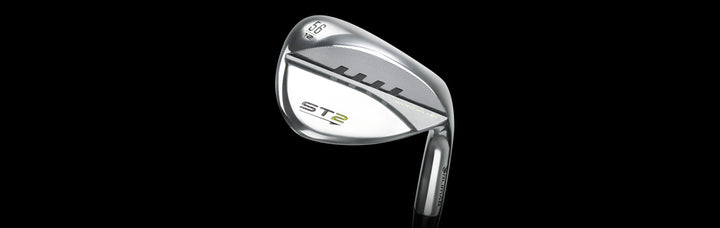 back angled view of an Orlimar ST2 Sand Wedge with 56 and 12 engraved on the toe to indicate the loft and bounce