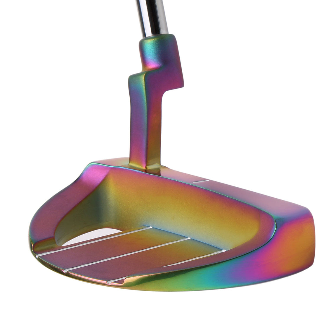 angled back cavity view of the Orlimar Golf Tangent T1 Mallet Putter with Chroma PVD Finish