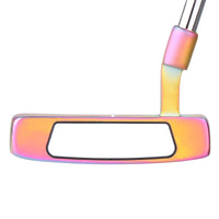 face view of the Orlimar Golf Tangent T1 Mallet Putter with Chroma PVD Finish