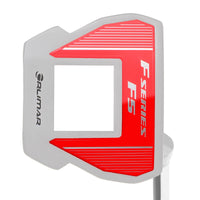 Orlimar F6 golf putter head with red and gray design on a white background