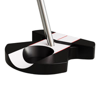 center shafted black/white zero torque putter
