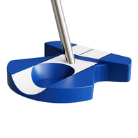 center shafted blue/white zero torque putter