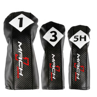 Orlimar Mach 1 Pro headcovers for driver, 3 wood and 5 hybrid
