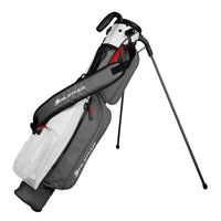 gray/white Orlimar Pitch 'N Putt Elite Synthetic Leather Sunday Golf Bag