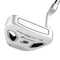 angled sole and face view of the Orlimar Tangent T3 Silver/Black mallet putter