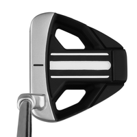 top view of the Orlimar Tangent T3 Silver/Black mallet putter