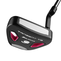 angled sole and face view of the women's Orlimar Tangent T3 Pink Mallet Putter
