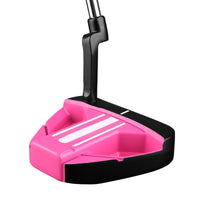 angled top and back view of the women's Orlimar Tangent T3 Pink Mallet Putter