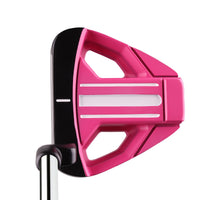 top view of the women's Orlimar Tangent T3 Pink Mallet Putter