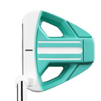 top view of the women's Orlimar Tangent T3 Mallet Putter in Seafoam Green