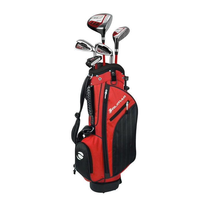 Orlimar ATS Junior Boys' Red/Black Series golf bag with 5 golf clubs
