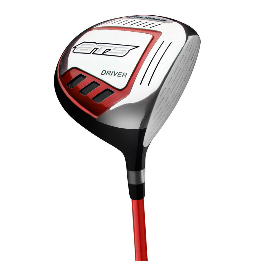 angled sole view of an Orlimar ATS Junior Boys' Red/Black Series driver