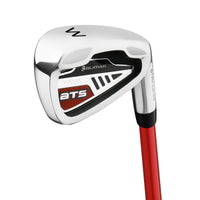 angled cavity back view of an Orlimar ATS Junior Boys' Red/Black Series pitching wedge