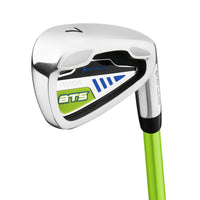 angled cavity back view of an Orlimar ATS Junior Lime/Blue Series 7 iron