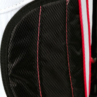 fabric detail on a white/pink Orlimar ATS Junior Golf Bag