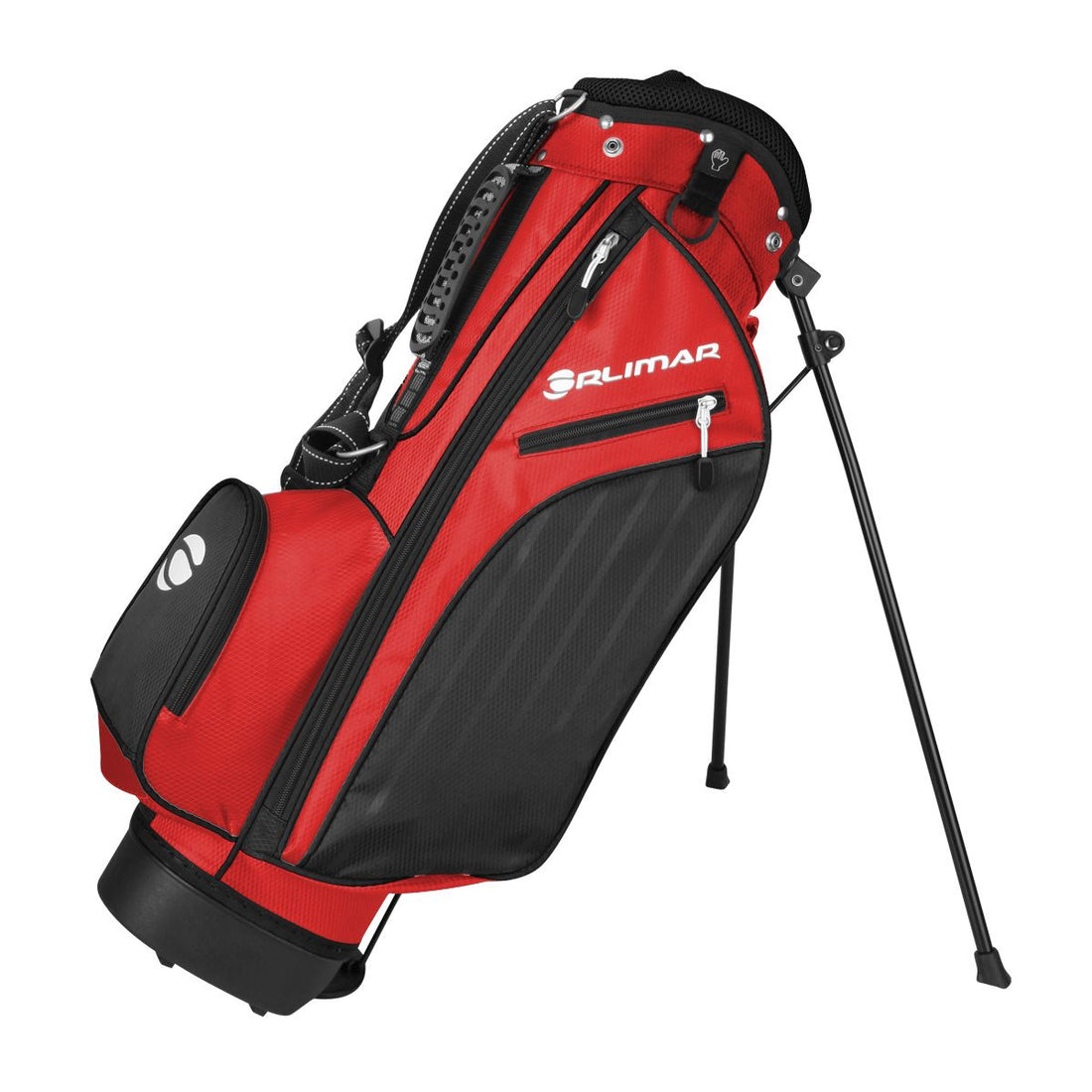 black and red Orlimar ATS Junior Golf Bag ages 9-12
