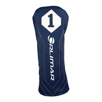 Orlimar Allante blue driver headcover with the number 1 inside white diamond shape