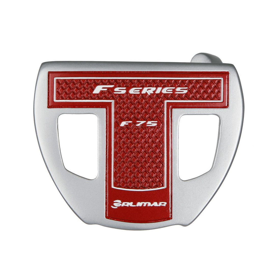 sole view of a right handed silver Orlimar F75 putter