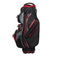 right side of a black/red Orlimar CRX Cooler Cart bag