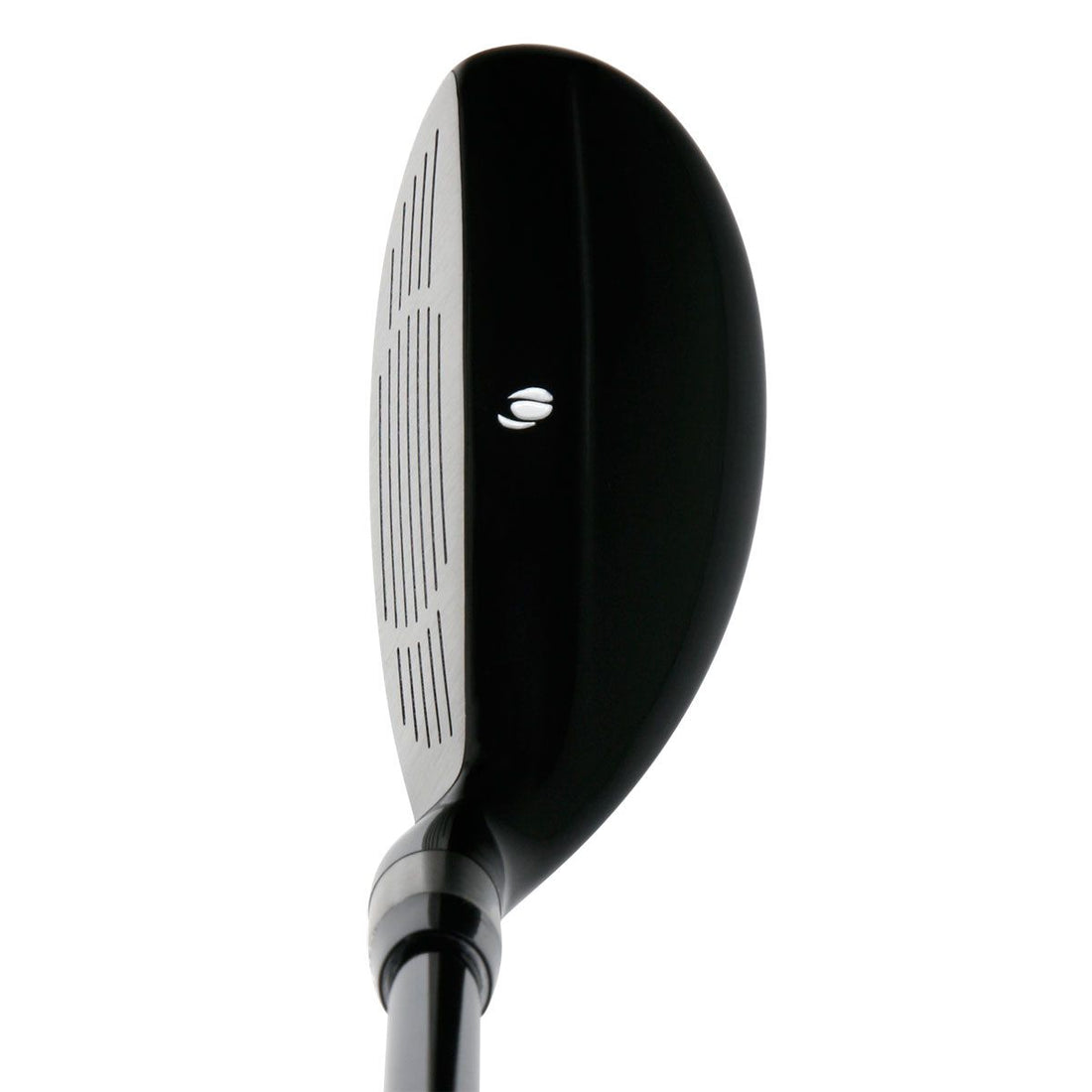 crown view of an Orlimar Golf Escape Hybrid with while Orlimar logo alignment mark