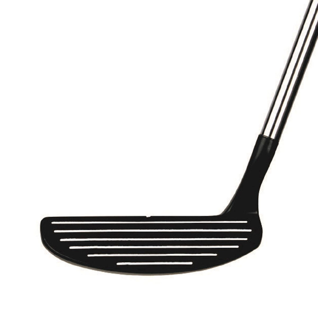 face view of a black Orlimar Golf Escape Mallet Chipper with white scorelines
