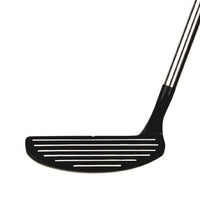 face view of a black Orlimar Golf Escape Mallet Chipper with white scorelines