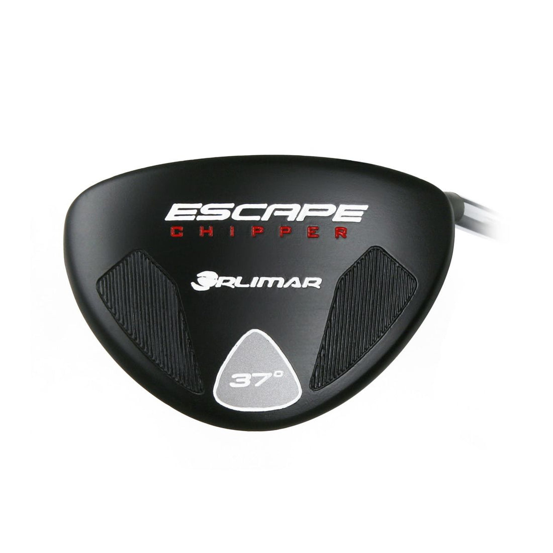 sole view of a right handed 37 degree black Orlimar Golf Escape Mallet Chipper