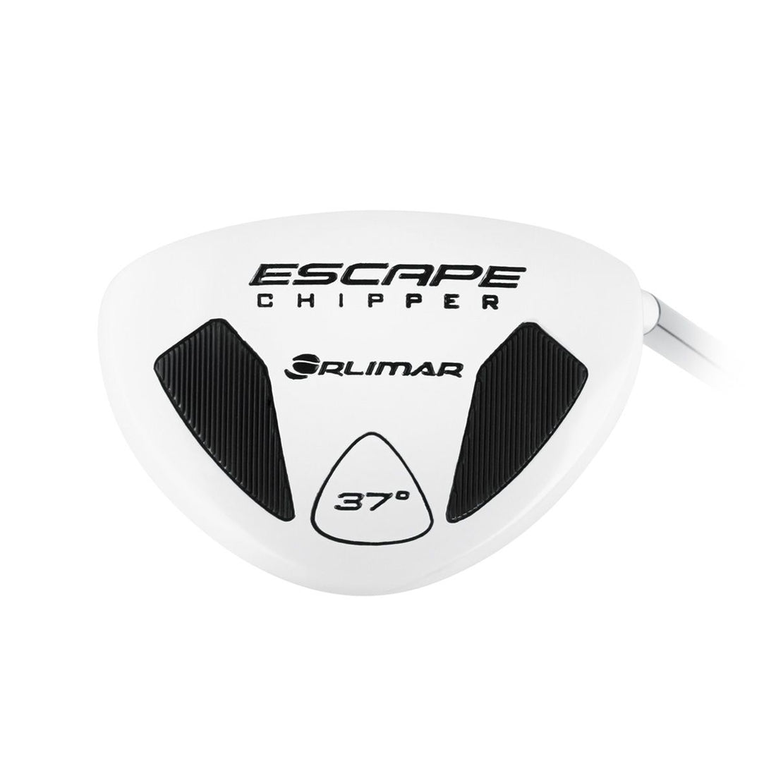 sole view of a right handed 37 degree white Orlimar Golf Escape Mallet Chipper