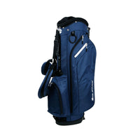 angled side and front view of an Orlimar SRX 7.4 Navy Golf Stand Bag