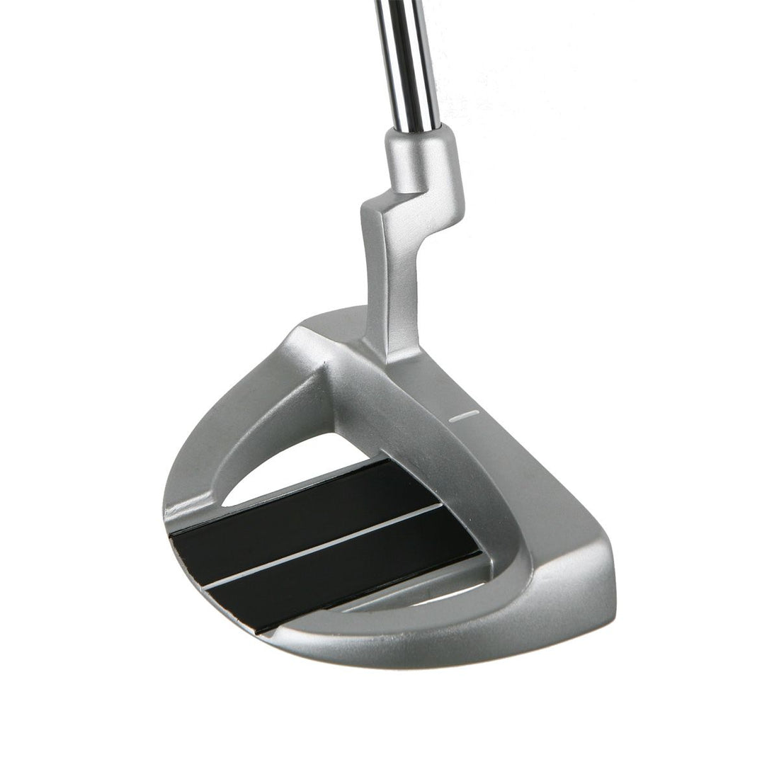 angled top and back view of a silver Orlimar Tangent T1 Mallet Putter with a Plumber&