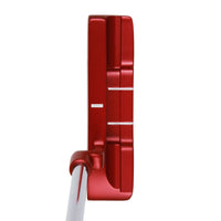 red Orlimar Tangent T2 Blade Putter with 3 white alignment lines