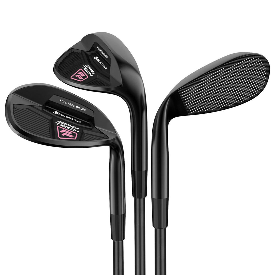 Orlimar Spin Tech Full Face Black/Pink 3-Piece Wedge Set for Women