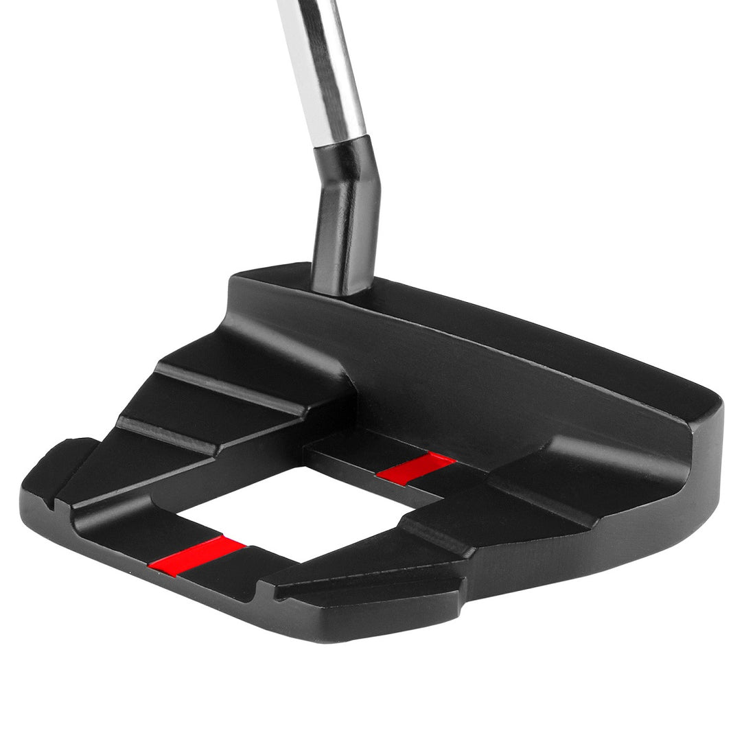 angled top and rear view of the black Orlimar F5 Putter