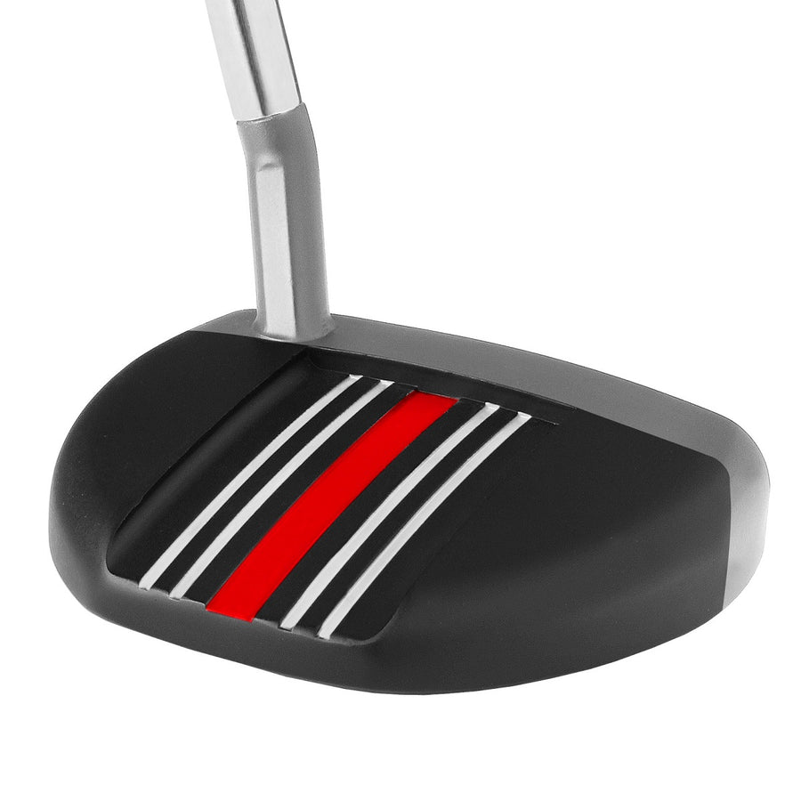 angled top and rear view of the black Orlimar F6 Putter