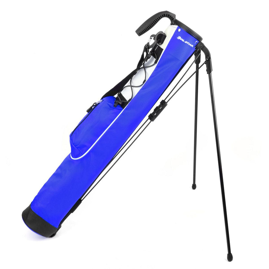 blue Orlimar Pitch 'N Putt Lightweight Stand Carry Bag with stand legs out