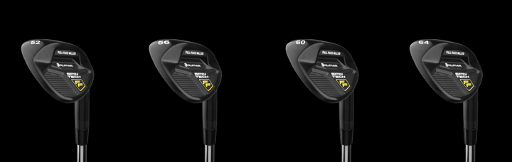 52, 56, 60 and 64 degree Orlimar Spin Tech FF black wedges