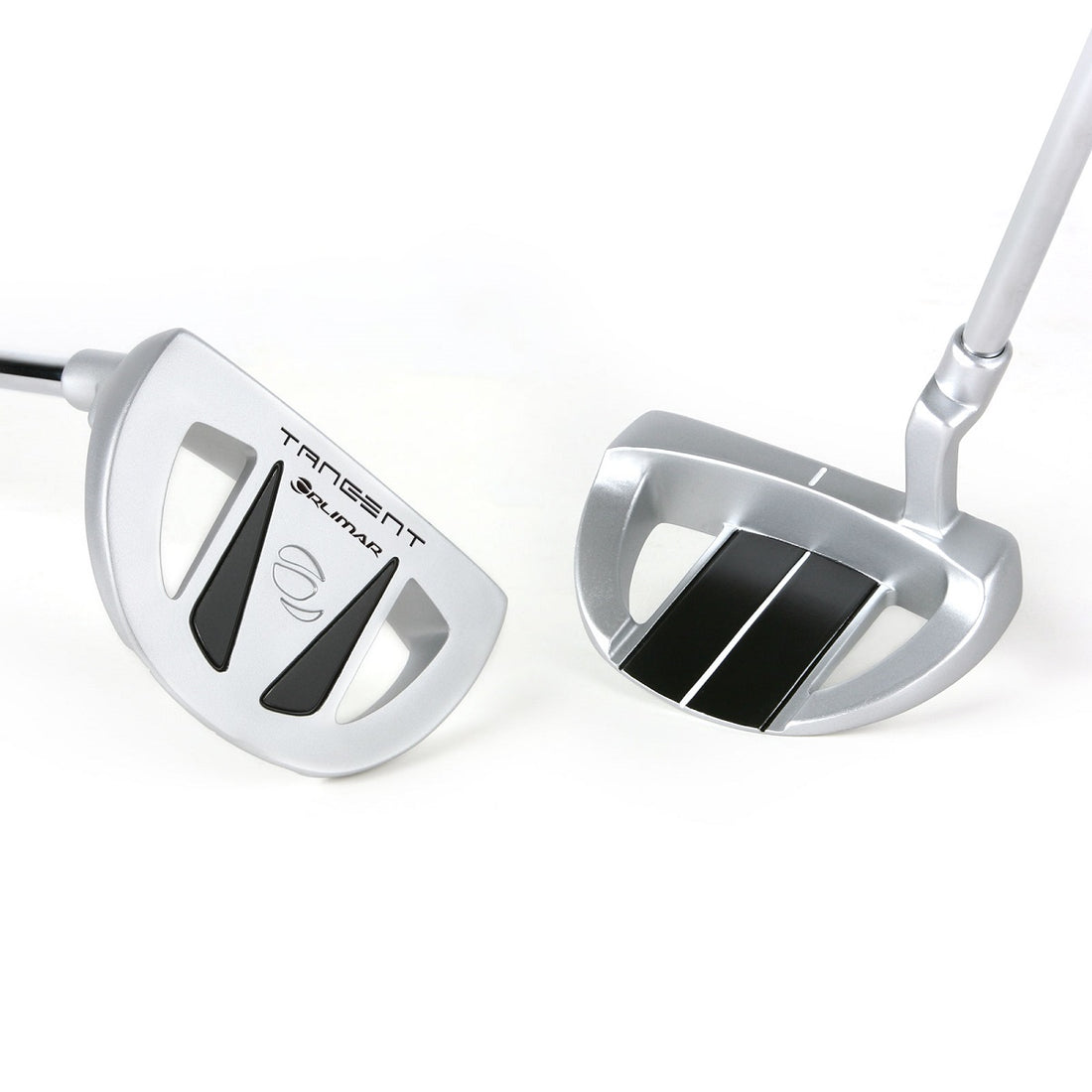 two left handed silver/black Orlimar Tangent T1 mallet putters