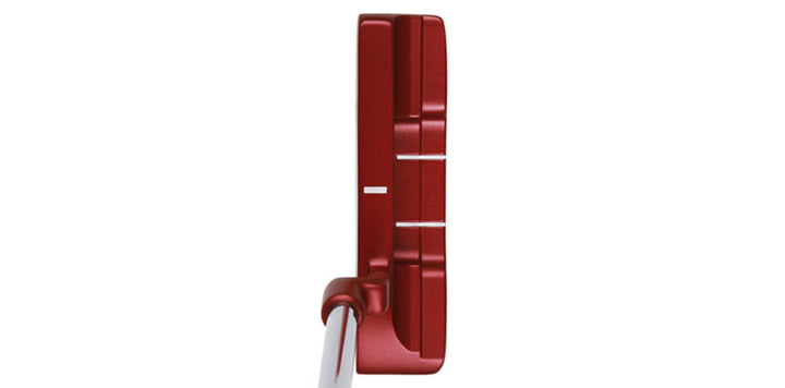 red Orlimar Tangent T2 Blade Putter with 3 white alignment lines