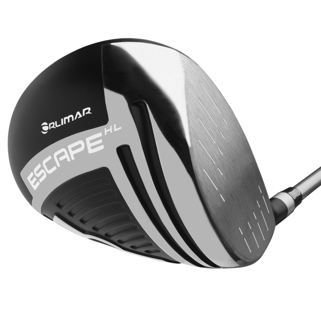 Angled sole and face view of the men’s right handed Orlimar Escape HL 10.5° driver