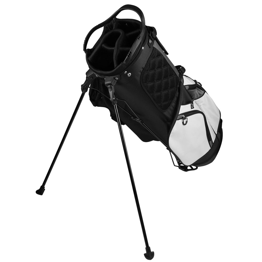 Black/White/Gray Orlimar Baja Lite Stand Bag with Legs Out
