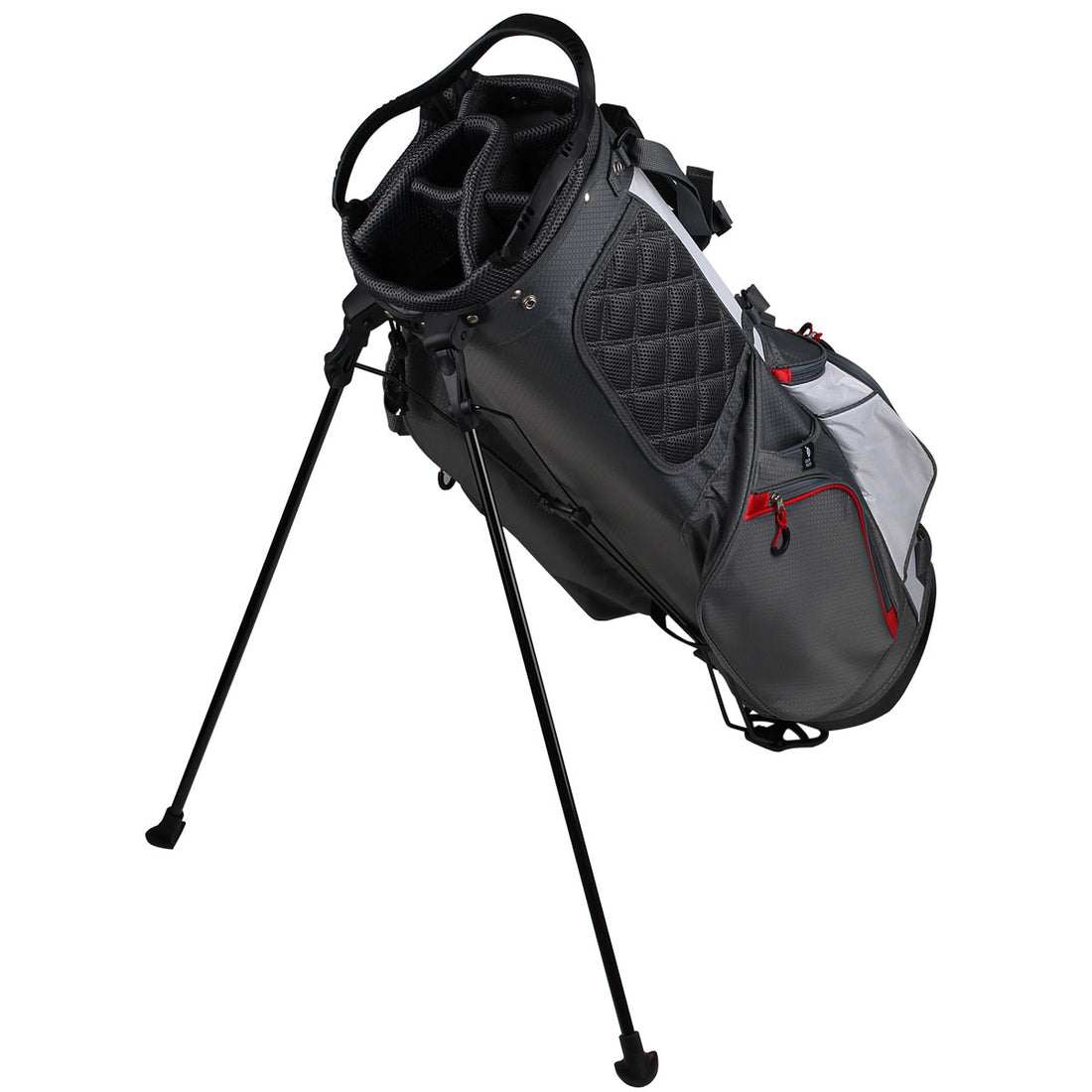 Gray/White/Red Orlimar Baja Lite Stand Bag with Legs Out