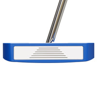 blue zero torque putter with white striking area