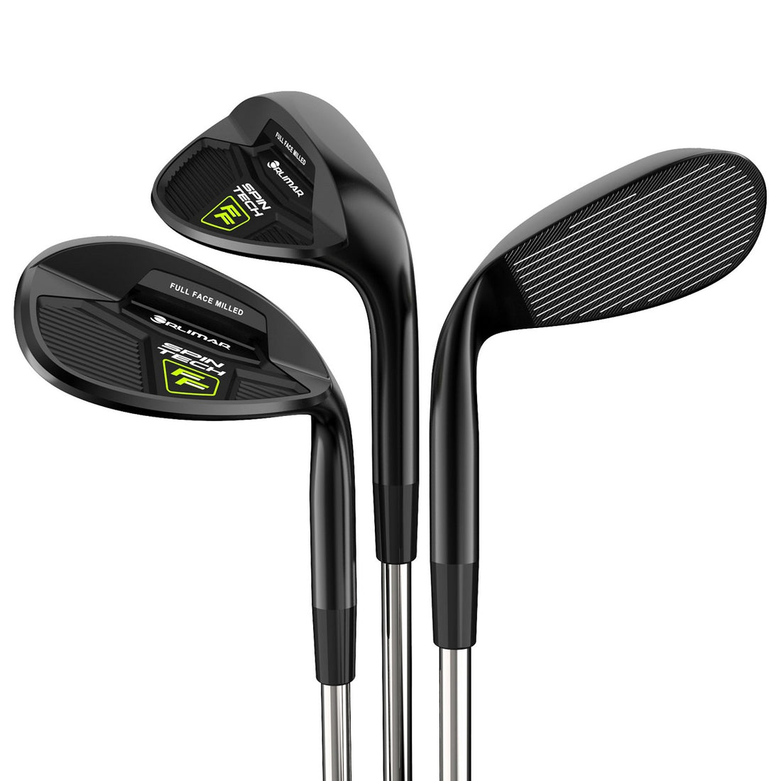Orlimar Spin Tech Full Face Black 3-Piece Wedge Set for Men