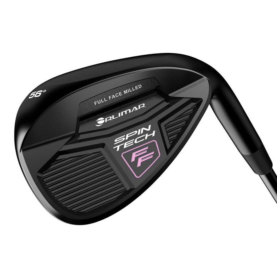 cavity bview of an Orlimar Spin Tech FF Full Face Black/Pink Golf Wedge for Women