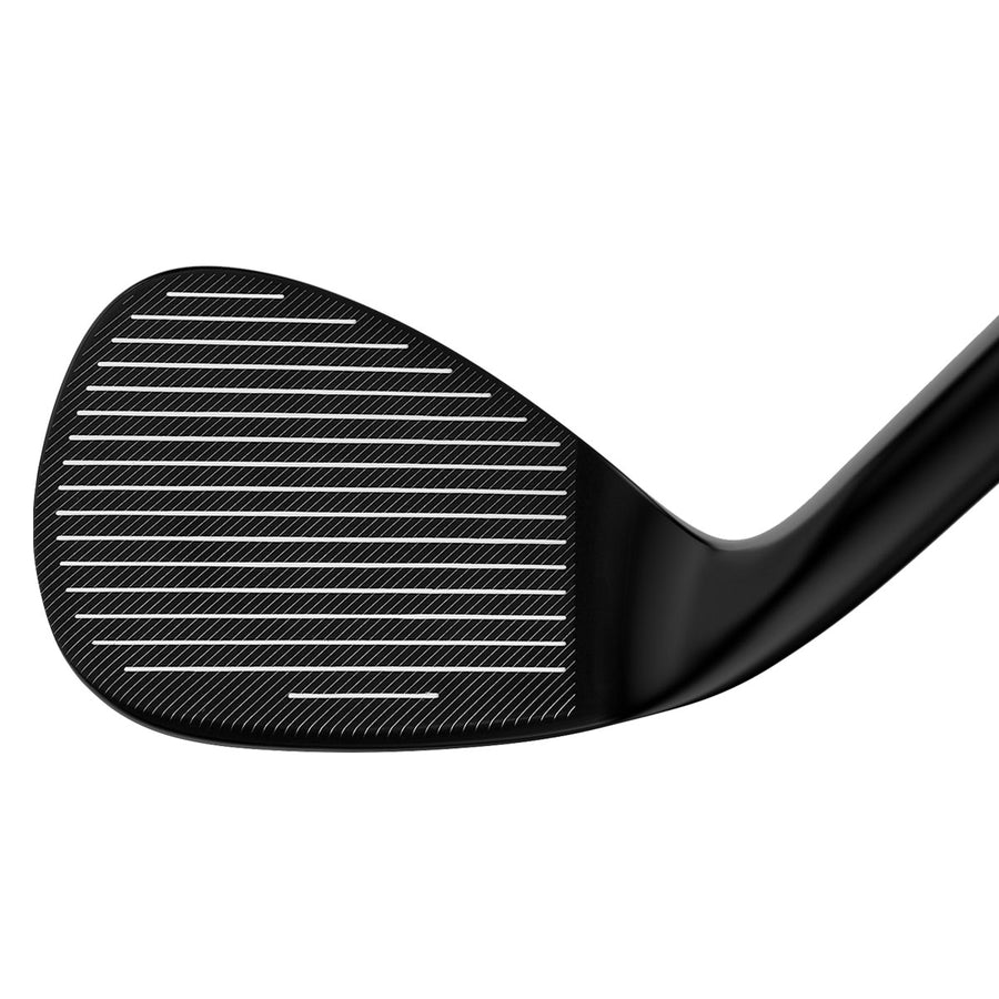 face view of an Orlimar Spin Tech Full Face Black/Pink Golf Wedge for Women