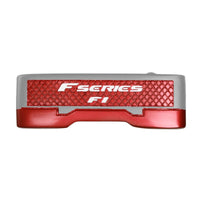 sole view of a right handed Silver/Red Orlimar F1 Putter